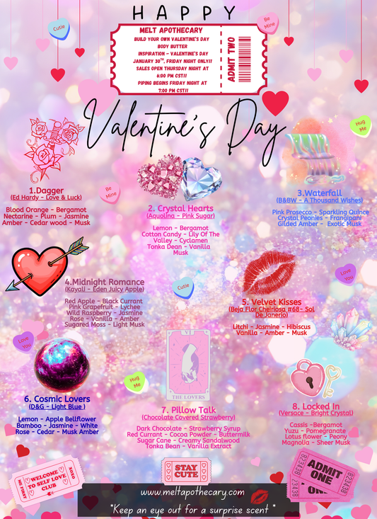 Ice Cream Shop - LIVESTREAM Custom Body Butter - VALENTINES - 24 Hour Moisture