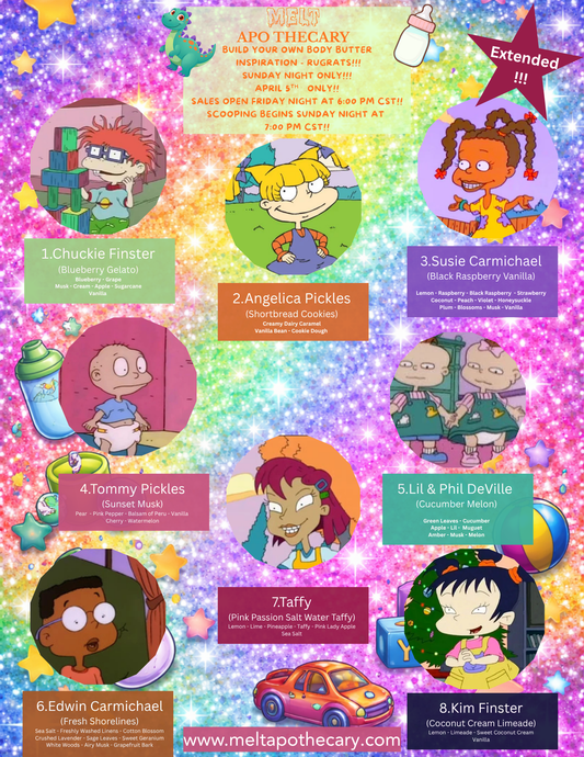 Ice Cream Shop - LIVESTREAM Custom Body Butter - Rugrats - 24 Hour Moisture