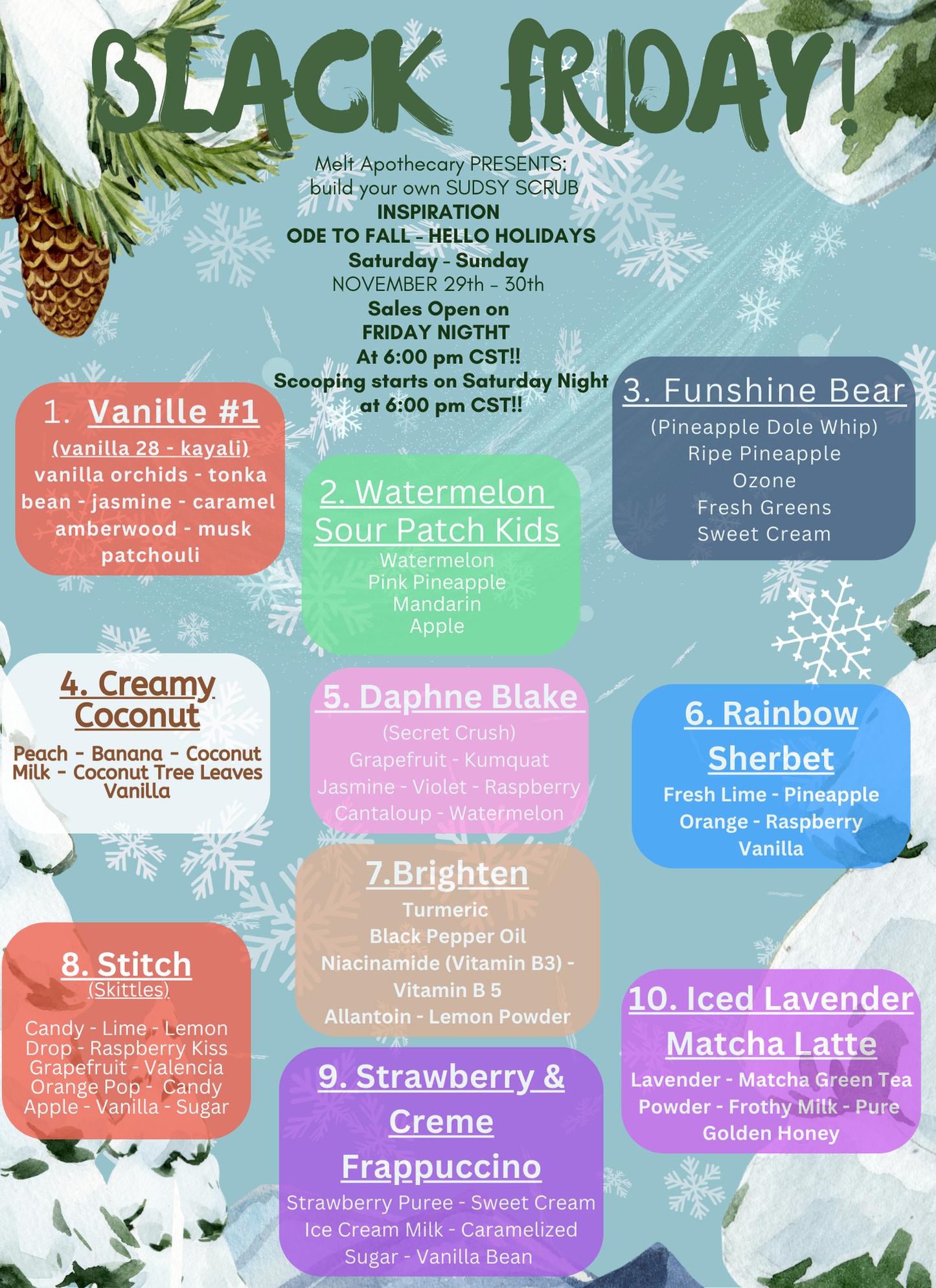 Ice Cream Shop - Black Friday Bar **Non Live Stream** Custom Tote Bucket